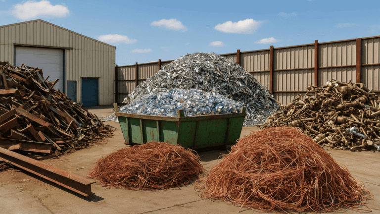 Qué metales se reciclan en una chatarrería en España